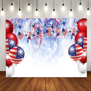 LTLYH 7x5ft US Flag Independence Day 4th of July Photography Background American Flag Background Patriotic Party National Veterans Day Portrait Photo Banner Booth Studio 140