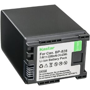 Kastar 1-Pack BP-828 Battery 7.4V 3300mAh Replacement for Canon XF400, XF405, XA10, XA11, XA15, XA20, XA25, XA30, XA35, XA40, XA45, XA50, XA55, VIXIA HF G21, VIXIA HF G30, VIXIA HF G40 Camcorder