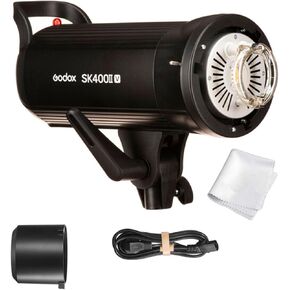 Godox SK400II-V Studio Flash Monolight,SK400IIV Bowens Mount 400W Studio Strobe Flash, GN65 5600K 2.4G with LED Modeling Lamp for Studio(SK400II Upgraded Version