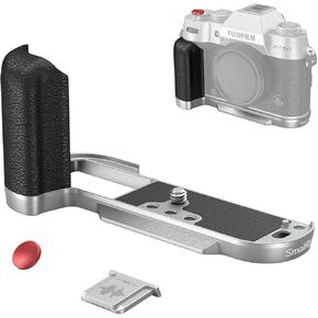 SMALLRIG X-T50 Handgrip, Silicone L-Shape Handle for FUJIFILM X-T50 Camera, Built-in Quick Release Plate for Arca, with Shutter Button and Hot Shoe Cover, Black - 4783