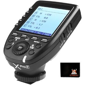 GODOX Xpro-F TTL Flash Trigger Transmitter 1/8000s High Speed Sync TTL Autoflash Built-in Godox X System with LCD Screen for Fuji Fujifilm Camera (XPRO-F)