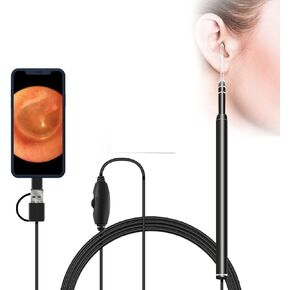 iFCOW Ear Endoscope, 3 in 1 Ear Scope, 720P HD Waterproof Digital Led Otoscope Ear Camera Scope Earwax Removal Kit for Android Phone Windows Mac PC in Kuwait
