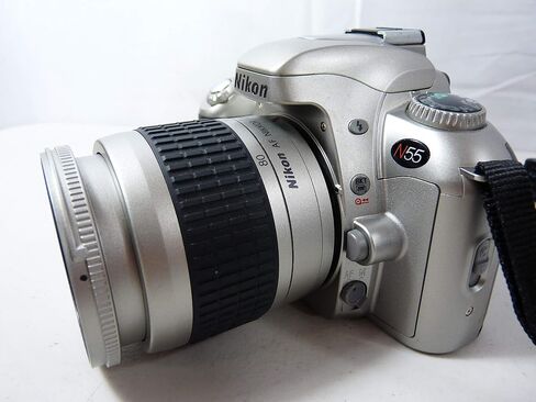 كاميرا نيكون N55 SLR فيلم 35 ملم مع عدسة تكبير AF. إعدادات Iso وShutter وAperture المخصصة. عدسة متضمنة. (متجدد) in Saudi Arabia