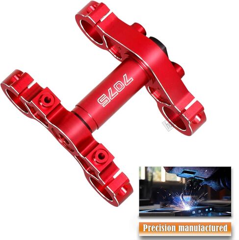 مجموعة المشبك الثلاثي الألومنيوم 7075 من HopsupRC ترقيات جزء للدراجة النارية Losi 1/4 Pro Moto MX الدراجة الترابية RTR FXR LOS06000 LOS06002، فضي in Kuwait