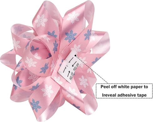 LeZakaa Silver Christmas Gift Bow Assortment (21 Bows in 3 Size) - Stanta Claus and Snowman Design - Perfect for Gift Wrapping, Party Favors, Decoration in Kuwait