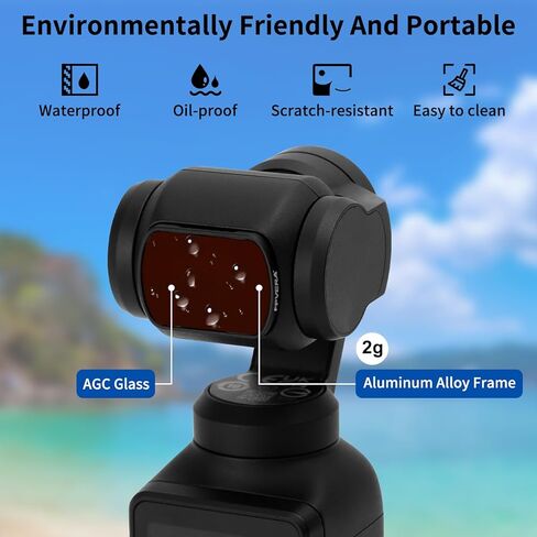 مجموعة مرشح FPVERA المغناطيسي ND لجيب DJI OSMO 3، 6 عبوات ND8، ND16، ND32، ND64، مرشح عدسة كاميرا مستقطبة للأشعة فوق البنفسجية CPL مع إطار من سبائك الألومنيوم وزجاج بصري HD AGC مطلي بـ 32 طبقة in Kuwait