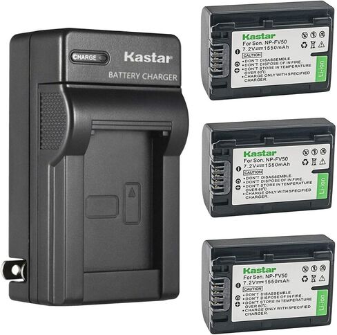 بطارية Kastar قطعة واحدة وشاحن حائط تيار متردد بديل لسوني HDR-PJ380، HDR-PJ390، HDR-PJ420، HDR-PJ50، HDR-PJ510، HDR-PJ540، HDR-PJ580، HDR-PJ650، HDR-PJ670، HDR-PJ710، HDR-PJ740، HDR-PJ760 in Kuwait