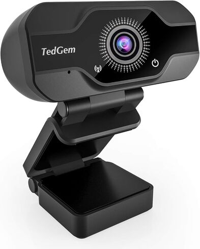 كاميرا ويب HD Pro، TedGem 8MP تركيز ثابت 4K/1080P كاميرا ويب عالية الدقة بالكامل USB كاميرا ويب للكمبيوتر المحمول وكاميرا ويب للبث المباشر وميكروفون مدمج وكاميرا ويب فيديو عالية الدقة، مشبك مرن قابل للتدوير [نسخة مطورة]... in Kuwait