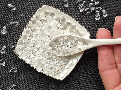 Czech Glass Beads 9mm Teardrops Crystal Clear (50) in Saudi Arabia