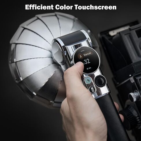 فلاش الكاميرا Godox Lux Master Retro TTL التي تعمل باللمس، GN25 460 ومضات الطاقة الكاملة، 6000K土300K CCT، التحكم البصري S1/S2 2.4G Speedlight اللاسلكي لكاميرات Sony، Canon، Nikon، Fuji، Olympus in Kuwait