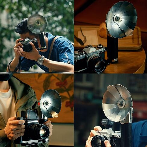فلاش الكاميرا Godox Lux Master Retro TTL التي تعمل باللمس، GN25 460 ومضات الطاقة الكاملة، 6000K土300K CCT، التحكم البصري S1/S2 2.4G Speedlight اللاسلكي لكاميرات Sony، Canon، Nikon، Fuji، Olympus in Kuwait
