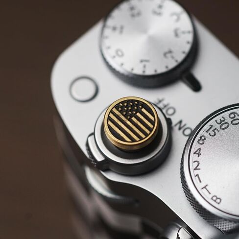 Soft Release Button for Fujifilm X100V, X100F, X100T, Xpro3 & Xpro2, X-T3, X-T2, X-E3, X-E2s, X-E2, X-T30, X-T20 (Brass and Silver) in Saudi Arabia