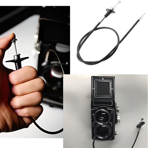 Create idea 40cm Mechanical Shutter Line Camera Remote Shutter Cable with Screw Bulb-Lock Design Release Cord Compatible with Fujifilm Compatible with Sony in Kuwait