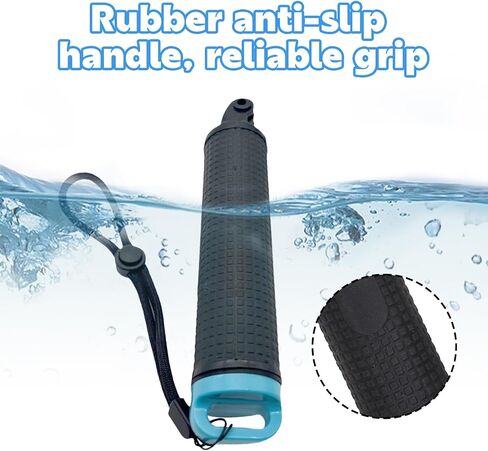 O’woda Floating Hand Grip Floating Handle, Underwater Cameras Selfie Stick Handle Mount for Insta360 X4/ X3/Go 3/ ONE X2, GoPro Hero 12/11/ 10/9/ 8/7/ 6/5/ 4/3, DJI Action Cameras - Blue in Saudi Arabia