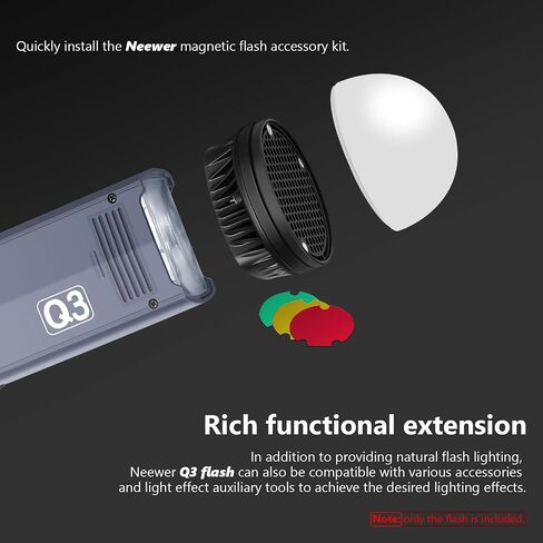 Neewer Q3 200Ws 2.4G TTL Flash Strobe 1/8000 HSS Cordless Monolight with 3200mAh Li-ion Battery in Saudi Arabia