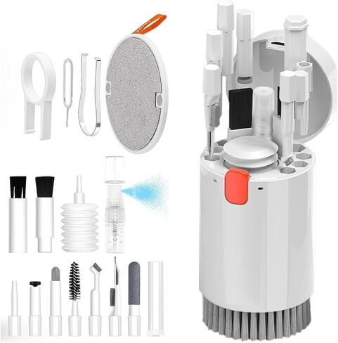 Zore Automatic Keyboard Cleaner w/Mini Vacuum, 21 in1 Electronic Cleaning Kit for Airpods, iPhone, Phone, Earbuds, Laptop, Computer, Camera, Charging Port & Screen, Phone Cleaner (Multi Tool) in Saudi Arabia