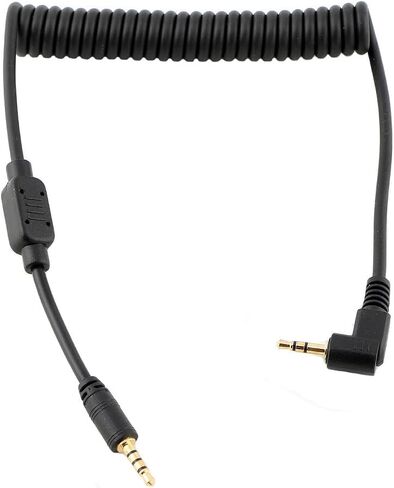 2.5mm to P1 Camera Shutter Release Cable Remote Control Cord Speedlight Flash Trigger Connect Spring Coiled Wire Cord for Panasonic Lumix GX8 GX7 FZ2500 FZ2000 FZ1000 II FZ300 FZ100 in Saudi Arabia