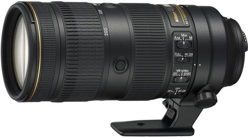 نيكون - عدسة تكبير AF-S NIKKOR مقاس 70-200 مم f/2.8E FL ED VR لكاميرات DSLR (20063) + مجموعة مرشح + حافظة غطاء + مجموعة تنظيف in Saudi Arabia