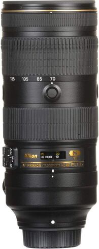 نيكون - عدسة تكبير AF-S NIKKOR مقاس 70-200 مم f/2.8E FL ED VR لكاميرات DSLR (20063) + مجموعة مرشح + حافظة غطاء + مجموعة تنظيف in Saudi Arabia