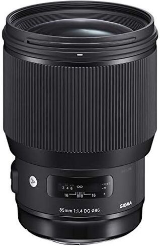 عدسة سيجما 85 ملم f/1.4 DG HSM Art لكاميرا Nikon F Mount (الولايات المتحدة الأمريكية) حزمة فاخرة مع علبة عدسة مبطنة ومجموعة تنظيف عدسة الكاميرا 6AVE in Saudi Arabia
