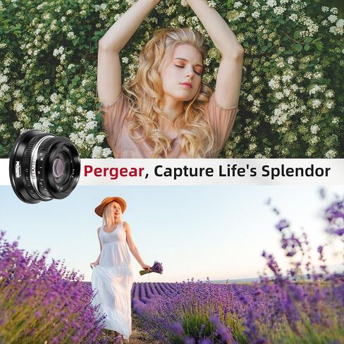 Pergear 25 مم F1.7 دليل فتحة كبيرة APS-C بؤري ثابت لعدسة تركيب Nikon Z المتوافقة مع كاميرات Nikon Z-Mount Z fc Z7 II Z6 II Z5 Z6 Z7 Z50 (أسود) in Kuwait