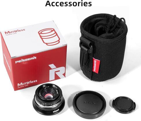 Pergear 25 مم F1.7 دليل فتحة كبيرة APS-C بؤري ثابت لعدسة تركيب Nikon Z المتوافقة مع كاميرات Nikon Z-Mount Z fc Z7 II Z6 II Z5 Z6 Z7 Z50 (أسود) in Kuwait