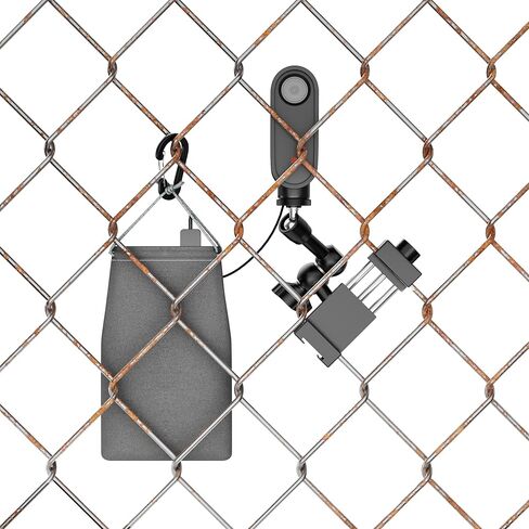 حامل سياج للهاتف الخلوي لهاتف iPhone، وMevo Start، والهواتف، وGoPro، ومجموعة تثبيت مغير الألعاب إلى سياج ربط سلسلة لتسجيل ألعاب البيسبول والكرة اللينة والتنس (M5) in Kuwait