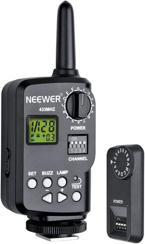 جهاز تشغيل فلاش عن بعد لاسلكي 16 قناة من Neewer بتردد 433 ميجاهرتز مع جهاز استقبال لـ TT850 وTT860 Speedlite وGodox V850 وV860 Speedlite in Saudi Arabia