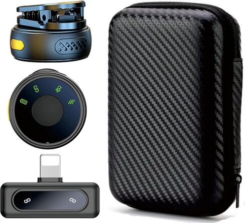 Usb Microphone for iPhone 15 Microphone for TikTok Video Recording Microphone Youtube Podcast Microphone for iPhone 15, Vlogging Mic Wireless Lav Mic for iPhone 15 Pro Max, Content Creator Microphone in Kuwait