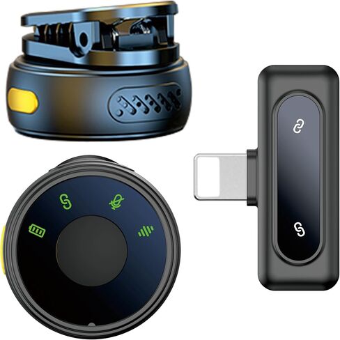 Usb Microphone for iPhone 15 Microphone for TikTok Video Recording Microphone Youtube Podcast Microphone for iPhone 15, Vlogging Mic Wireless Lav Mic for iPhone 15 Pro Max, Content Creator Microphone in Kuwait