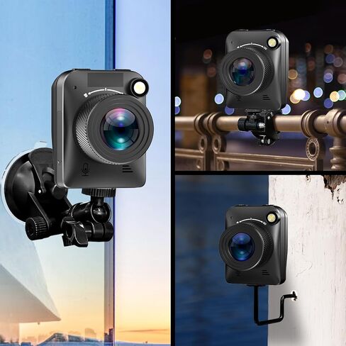 Time Lapse Camera for Outdoor Construction, Rechargeable Compact Timelapse Camera for Caputuring Photos or AVI Videos of Plant Growth, Cooking, Weather, Building Blocks(3 Brackets Included) in Saudi Arabia
