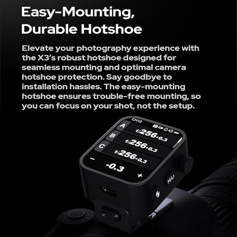 Godox X3 X3N TTL X3 N X3-N Wireless Flash Trigger for Nikon Camera, Built-in Lithium Battery, OLED Touchscreen Flash Transmitter in Saudi Arabia