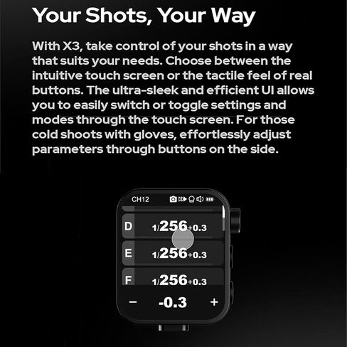 Godox X3 X3N TTL X3 N X3-N Wireless Flash Trigger for Nikon Camera, Built-in Lithium Battery, OLED Touchscreen Flash Transmitter in Saudi Arabia