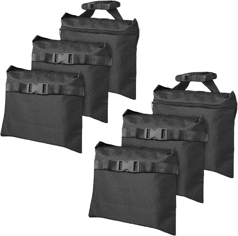 12 Packs Sandbags with 12 PE Bags, Heavy Duty Sand Bags, Sand Bags for Weight with Zipper and Buckle Straps for Support Light Stand, More 2/4/6/8/10/12 Packs Sand Bag to Choose. in Kuwait