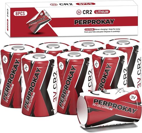 CR2 Battery 3V Lithium 8-Pack Range Finder Battery CR15h270 CR 2 C2 3 Volt 850mAh Battery for Golf Rangefinder, Flashlight, Electronic Toys, Alarm Systems 【Non-Rechargeable】 in Saudi Arabia