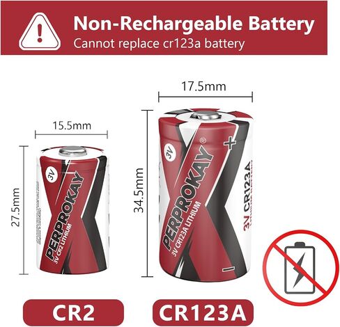 CR2 Battery 3V Lithium 8-Pack Range Finder Battery CR15h270 CR 2 C2 3 Volt 850mAh Battery for Golf Rangefinder, Flashlight, Electronic Toys, Alarm Systems 【Non-Rechargeable】 in Saudi Arabia