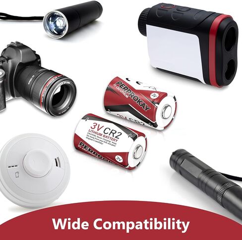CR2 Battery 3V Lithium 8-Pack Range Finder Battery CR15h270 CR 2 C2 3 Volt 850mAh Battery for Golf Rangefinder, Flashlight, Electronic Toys, Alarm Systems 【Non-Rechargeable】 in Saudi Arabia