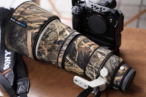 معطف Rolanpro مقاوم للماء للعدسات المموهة لهاتف Sony FE 300 مم F2.8 GM OSS غطاء حماية لعدسة Sony 300 مم - #رمادي رقمي مقاوم للماء in Kuwait