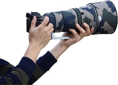 معطف Rolanpro مقاوم للماء للعدسات المموهة لهاتف Sony FE 300 مم F2.8 GM OSS غطاء حماية لعدسة Sony 300 مم - #رمادي رقمي مقاوم للماء in Kuwait