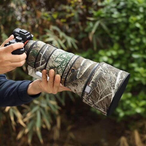 معطف Rolanpro مقاوم للماء للعدسات المموهة لهاتف Sony FE 300 مم F2.8 GM OSS غطاء حماية لعدسة Sony 300 مم - #رمادي رقمي مقاوم للماء in Kuwait