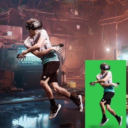 طقم خلفية شاشة خضراء على شكل حرف T من YELANGU مع حامل - استوديو تصوير فوتوغرافي محمول مقاس 8.5 × 6.5 قدم، حامل ثلاثي القوائم من سبائك الألومنيوم، مثالي للبث ومؤتمرات الفيديو وتصوير المنتجات والمقابلات in Kuwait