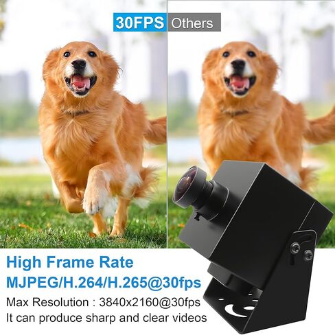 كاميرا 4K HDMI عالية السرعة 30 إطارًا في الثانية كاميرا USB كاميرا ويب 8 ميجابكسل مع عدسة عين السمكة بزاوية واسعة 170 درجة H.265 2X تكبير رقمي إخراج متزامن عن قرب كاميرا Lightburn للكمبيوتر المحمول in Kuwait