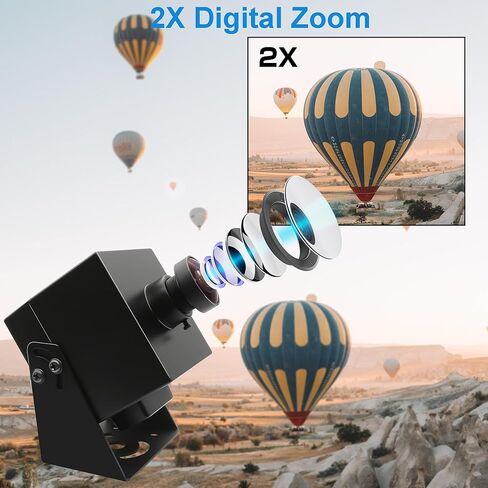 كاميرا 4K HDMI عالية السرعة 30 إطارًا في الثانية كاميرا USB كاميرا ويب 8 ميجابكسل مع عدسة عين السمكة بزاوية واسعة 170 درجة H.265 2X تكبير رقمي إخراج متزامن عن قرب كاميرا Lightburn للكمبيوتر المحمول in Kuwait