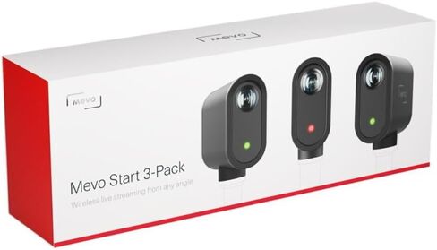 لوجيتك Litra Beam Premium LED Streaming Key Light مع تقنية TrueSoft حزمة Mevo Wireless Live Streaming Camera 3pk (2 عنصر) in Saudi Arabia