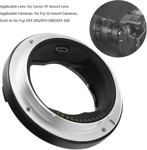محول العدسة، محول عدسة التركيز التلقائي EF-GFX، لعدسة Canon EF لكاميرا GFX ذات التنسيق المتوسط، لـ GFX 50S GFX 50R GFX 100S GFX 100 in Saudi Arabia