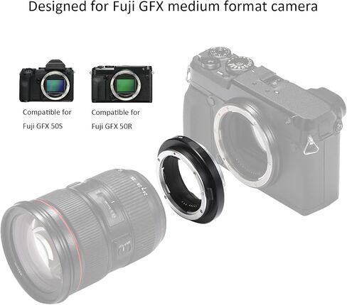 محول العدسة، محول عدسة التركيز التلقائي EF-GFX، لعدسة Canon EF لكاميرا GFX ذات التنسيق المتوسط، لـ GFX 50S GFX 50R GFX 100S GFX 100 in Saudi Arabia