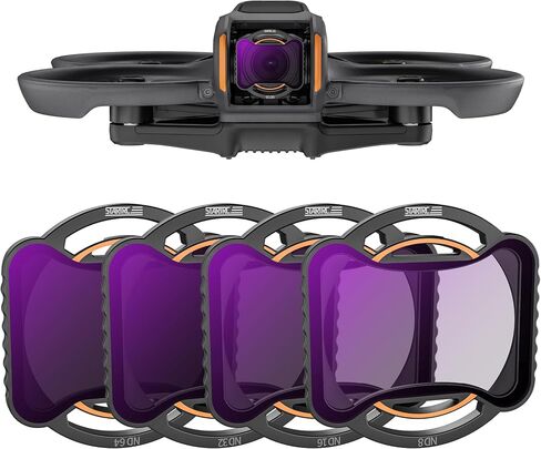 STARTRC 4 Pack ND8 ND16 ND32 ND64 Filters Set for DJI Avata 2 FPV Drone, Neutral Density Camera Lens Portect ND Filter in Saudi Arabia
