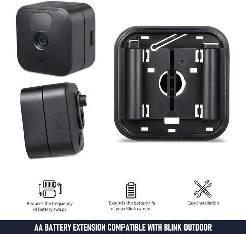 وصلة بطارية ليثيوم Wasserstein AA (عبوة من قطعتين) متوافقة مع Blink Outdoor وBlink Indoor (البطاريات غير متضمنة) (غير متوافقة مع Blink XT2/XT) in Kuwait