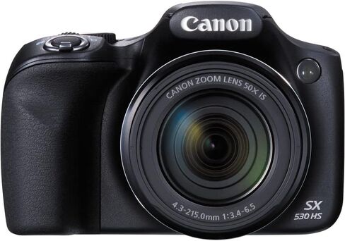 كاميرا Canon PowerShot SX530 HS الرقمية (9779B001) + 2 بطاقة ذاكرة سعة 64 جيجابايت + 3 بطاريات NB-6L + برنامج Corel للصور + شاحن + قارئ بطاقات + ضوء LED + حقيبة ناعمة + حامل ثلاثي القوائم مرن + المزيد (متجدد) in Saudi Arabia