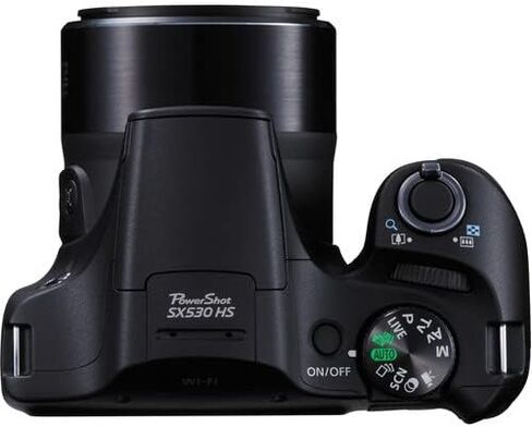 كاميرا Canon PowerShot SX530 HS الرقمية (9779B001) + 2 بطاقة ذاكرة سعة 64 جيجابايت + 3 بطاريات NB-6L + برنامج Corel للصور + شاحن + قارئ بطاقات + ضوء LED + حقيبة ناعمة + حامل ثلاثي القوائم مرن + المزيد (متجدد) in Saudi Arabia